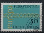 Liechtenstein : n 487 o oblitr anne 1971