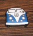 Magnet Voiture Car Volkswagen Combi bleu prise par aimant rond