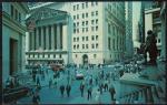 Etats Unis Carte Postale Postcard Wall Street and The New York Stock Exchange