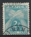 France Taxe 1946; Y&T n 82, 2F bleu-vert, timbre taxe