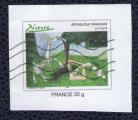 FRANCE fragment d'enveloppe Oblitr Used Stamp visuel le Printemps de Picasso