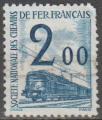 1960 CP 42 oblitr Petits Colis SNCF 2F bleu (coin cass) cote 2