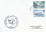 Lettre avec timbres Antarctique britannique N230 et 267 - cachet Signy