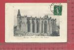 11  CARCASSONNE : Basilique Saint-Naxaire côté gothique, carte "cuvette"