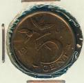 Pice Monnaie Pays Bas  5 Cents 1965   pices / monnaies