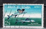 Colombie / 1966 / Poissons volants / YT PA  n° 462, oblitéré