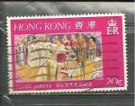 Hong Kong  "1977"  Scott No. 335  (O)  Le $0.20