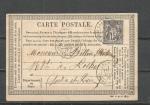 FRANCE - oblitr/used - carte postale date du 4.07.1877