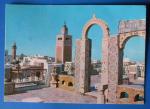 CP Tunisie Tunis - Les Toits de la Mdina (timbr 1977)