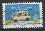 France auto adhsif 2014 Y&T N 973 oblitr Ecogestes transport en commun