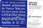 TELECARTE F 732 980 10/10 PRIVATISATION : MONTRE