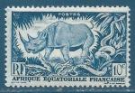 Afrique Equatoriale Franaise N208 Rhinocros 10c neuf**