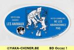 Auto-Collant, Tintin, Soyez bon envers les animaux