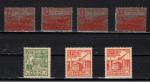 Saxe / 1945-46 / Lot de 7 timbres / YT n 21A X4 + 22** + 2 X 23 **