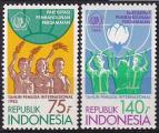 indonesie - n 1059/1060  la paire neuve** - 1985