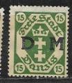 Dantzig - 1921 -Service  Mi  n DM3 (*)