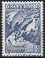 groenland - n 30  obliter - 1957