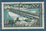 Afrique Occidentale Franaise N65 Inauguration du pont d'Abidjan oblitr