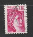 France timbre n1978 oblitr anne 1977 Sabine de Gandon 