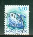 Norvge 1990 Y&T 997 oblitr Faune - oiseau