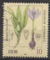ALLEMAGNE (RDA) N 2341 o Y&T 1982 Plante vnneuses (Colchicum autumnale)
