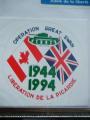 LIBERATION PICARDIE 1944 1994 OPERATION GREAT SWAN Autocollant Militaria Armee