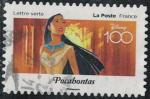 France 2023 Oblitr rond Disney 100 ans d'histoires  partager Pocahontas SU