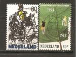 Pays-Bas N Yvert 1428/29 (oblitr) 