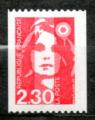 France neuf Yvert N2628 Marianne Briat 2,30 rouge roulette 1990 