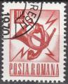 ROUMANIE - 1967/68 - Yt n 2346 - Ob - Emblme des PTT ; cor