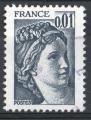 France Sabine 1977; Y&T n 1962; 0,01F, gris fonc