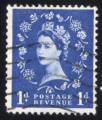 Royaume Uni 1958 Oblitr Used Stamp Queen Reine Elizabeth type Wilding bleu