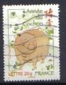  timbre FRANCE - 2007 - N 4001 - ANNEE LUNAIRE CHINOISE - LE COCHON 
