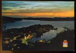 CPM  Norvge BERGEN Utsikt over byen med Vgen ved natt  vue du Port et du Centre la nuit