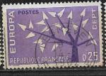France - 1962 -  YT n 1358  oblitr 