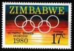 Zimbabwe 1980 YT 16 N** Jeux olympiques Moscou