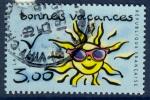 France 1999 - YT 3241 - cachet rond - bonnes vacances - soleil avec lunettes