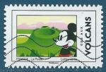 N1589 Mickey & la France - Volcans d'Auvergne oblitr