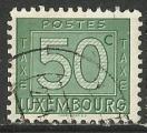 Luxembourg 1946; Y&T n Taxe 27; 50c, vert