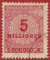 Alemania 1923.- Cifras. Y&T 298. Scott 285. Michel 317A.