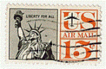 Etats-Unis 1959 - YT PA58 - oblitr - statue de la Libert