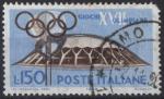 1960 ITALIE obl 819 dent courte