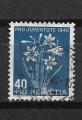 Suisse N 470 timbres pour la jeunesse paradisie faux lys 1948