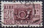 Italie : Y.T. 104 - Timbre pour colis postal - oblitr - anne 1973
