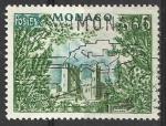 Monaco 1960; Y&T n 538; 0,05F, palais et frondaisons
