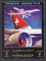 AJMAN N 1544G o MI 1972 Avion et compagnie arienne (Boeing 747(Swissair))