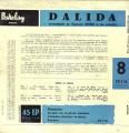 EP 45 RPM (7")  Dalida  "  Gondolier  "