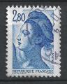 FRANCE - 1983 - Yt n 2275 - Ob - Libert de Gandon 2,80 F bleu