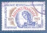 N2257 Centenaire de l'Alliance Franaise oblitr (oblitration ronde)