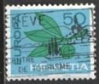 Suisse 1965; Y&T n 738; 50c, bleu & vert, Europa